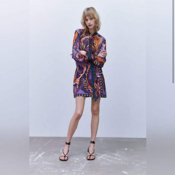 MY23 NWT BLOGGERS FAVE ZARA PUCCI DRESS - Picture 6 of 6